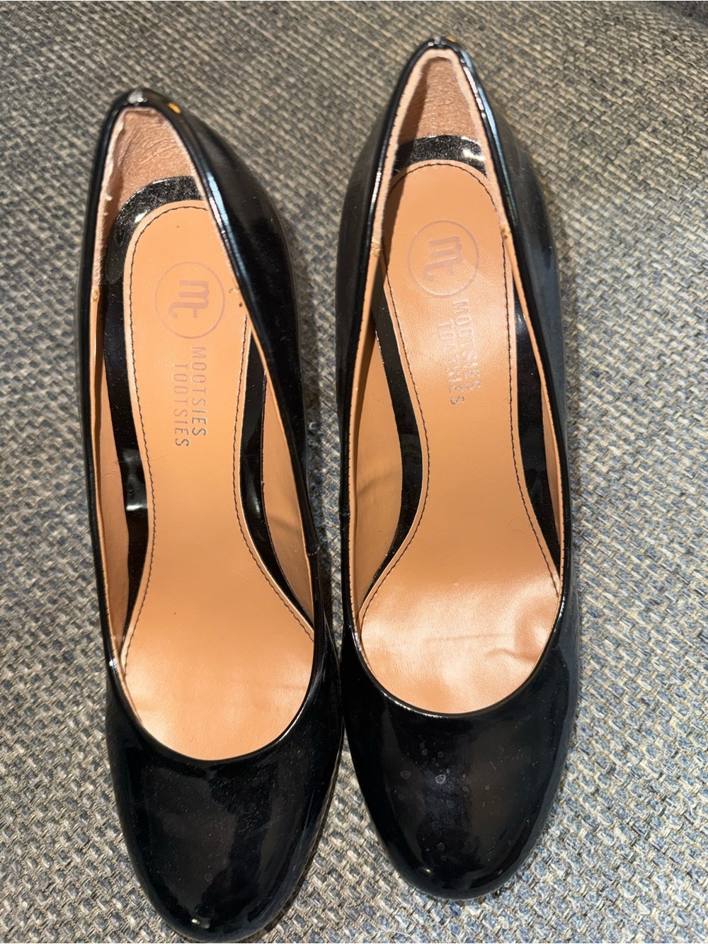Mootsies Tootsies Black Patent High Heel Pumps - Picture 5 of 6